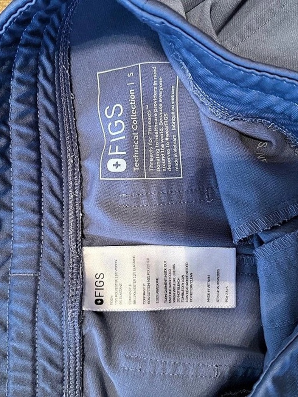 FIGS Zamora Jogger Scrub Pants Vapor Blue - S - Picture 5 of 5
